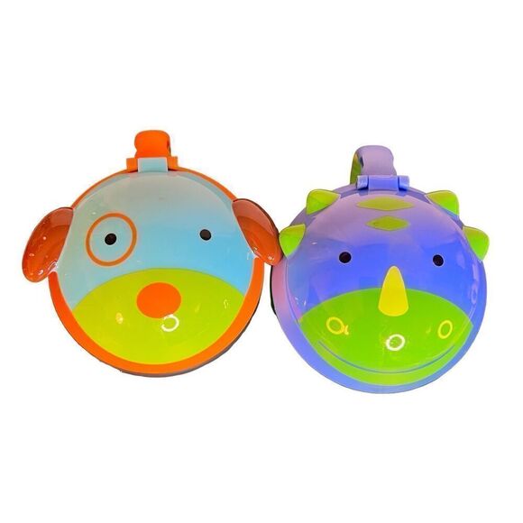 Set of 2 Skip Hop Snack Cup Dog & Dino Easy Carry Snack Cup - Picture 7 of 12